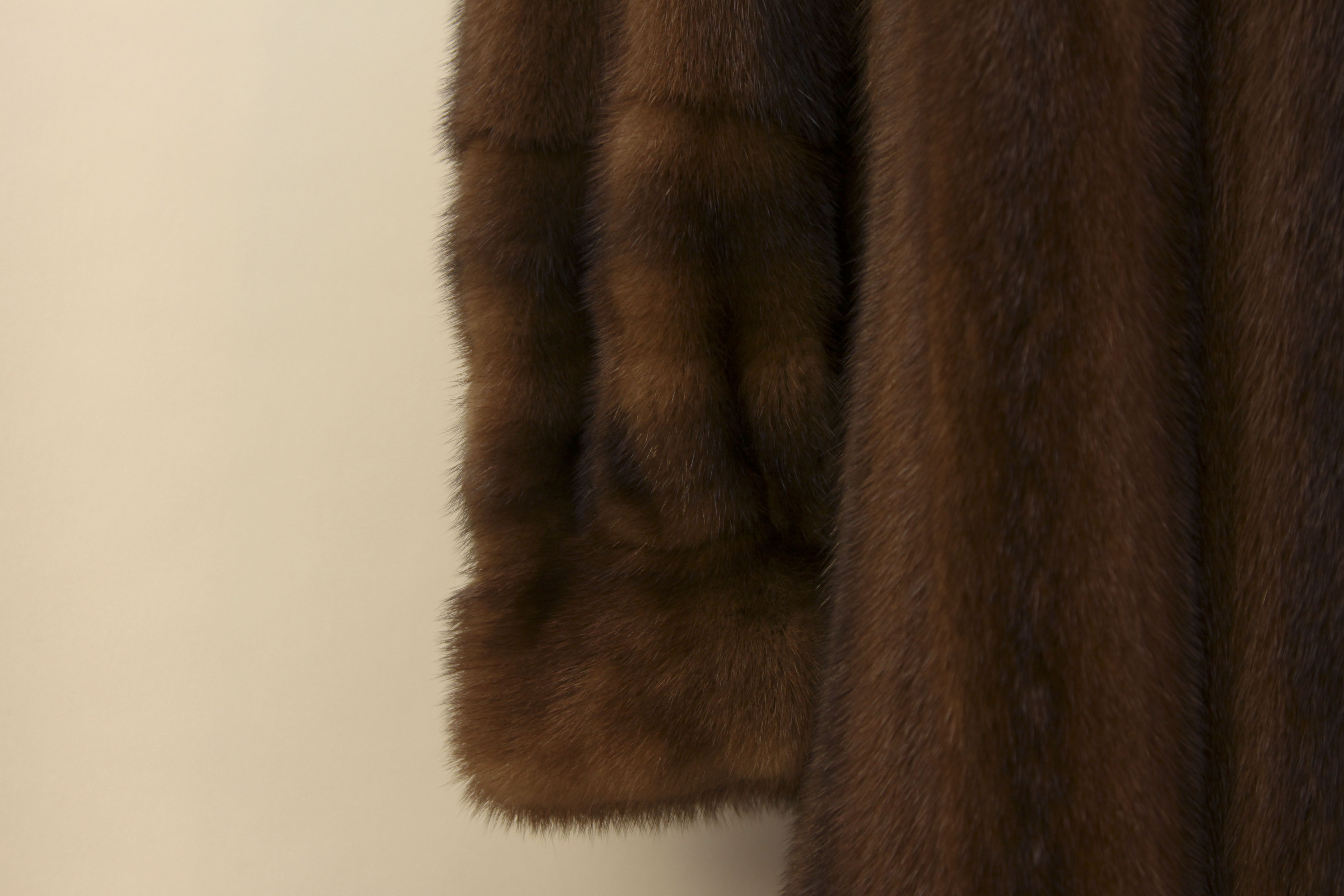 Louis Feraud Fourrure Women's Long Mink Fur Coat in Brown