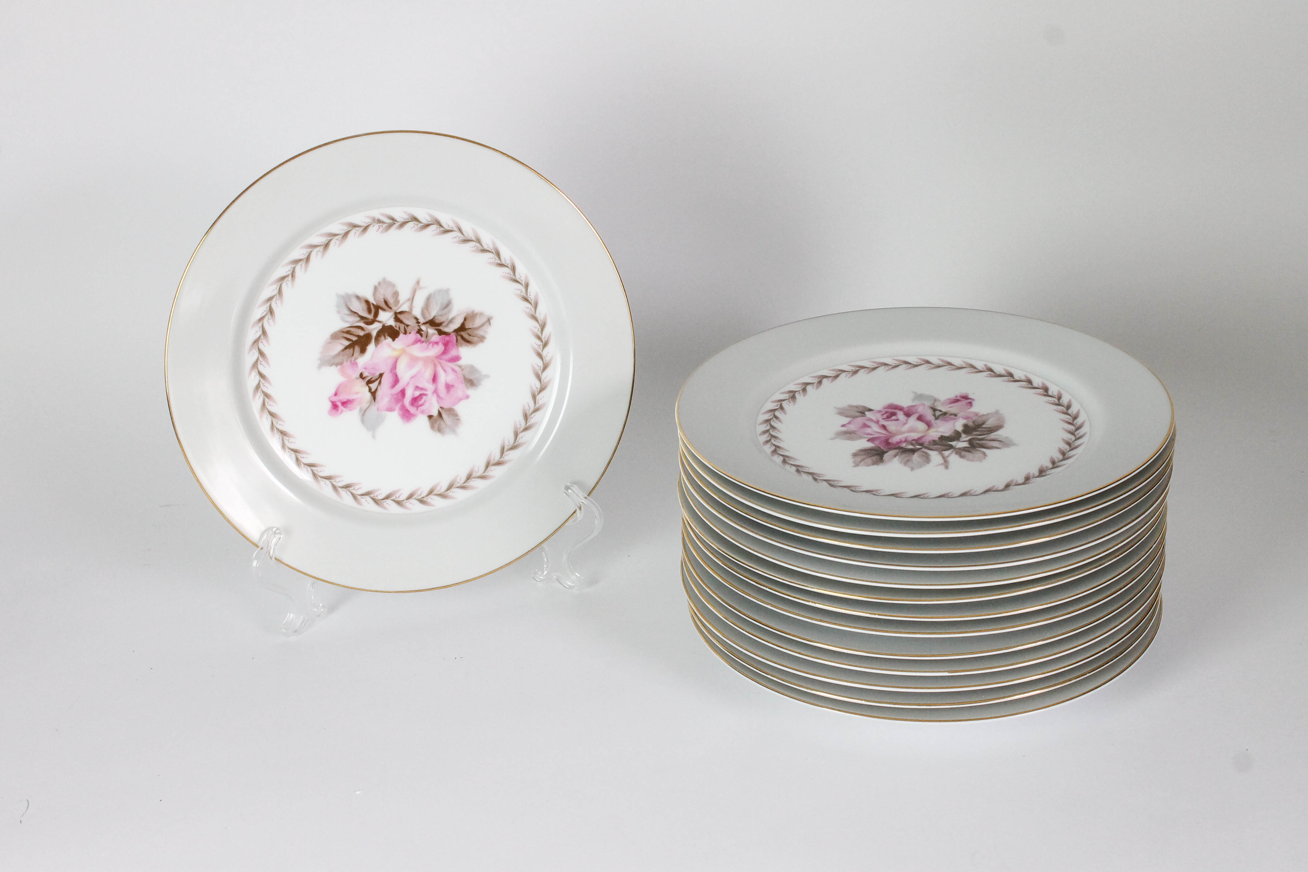 Noritake China Set in "Rosemont" Pattern