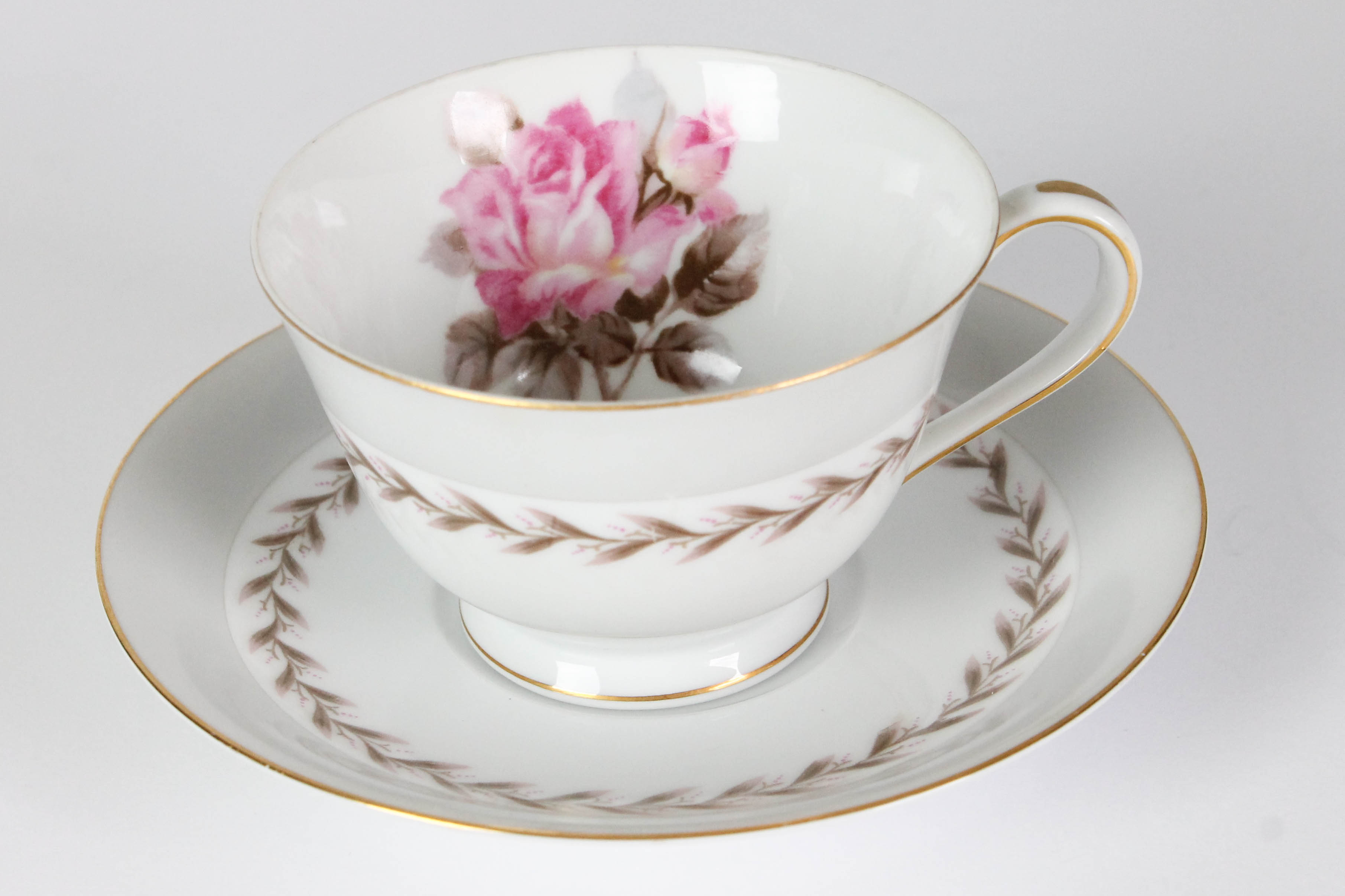 Noritake China Set in "Rosemont" Pattern