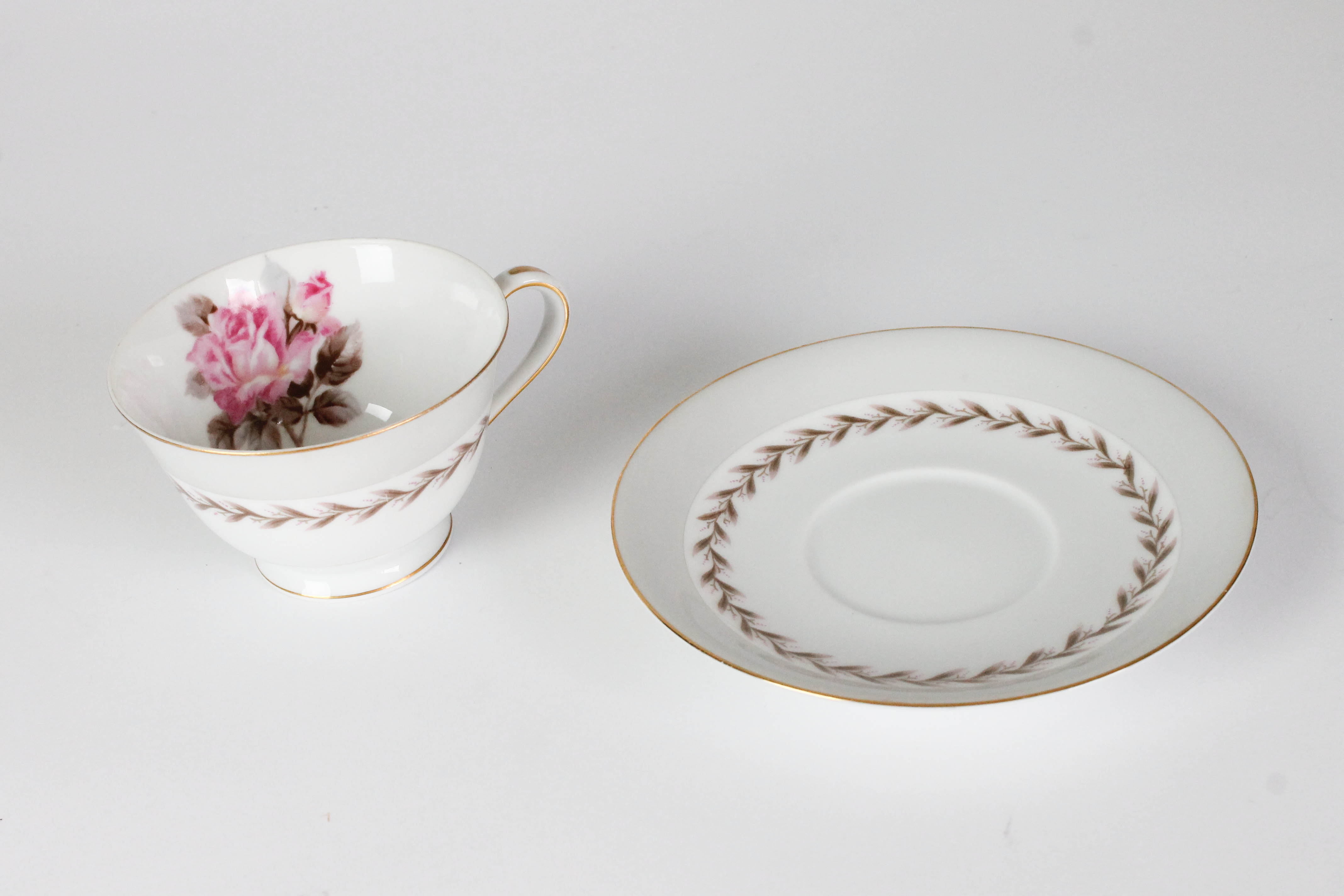 Noritake China Set in "Rosemont" Pattern