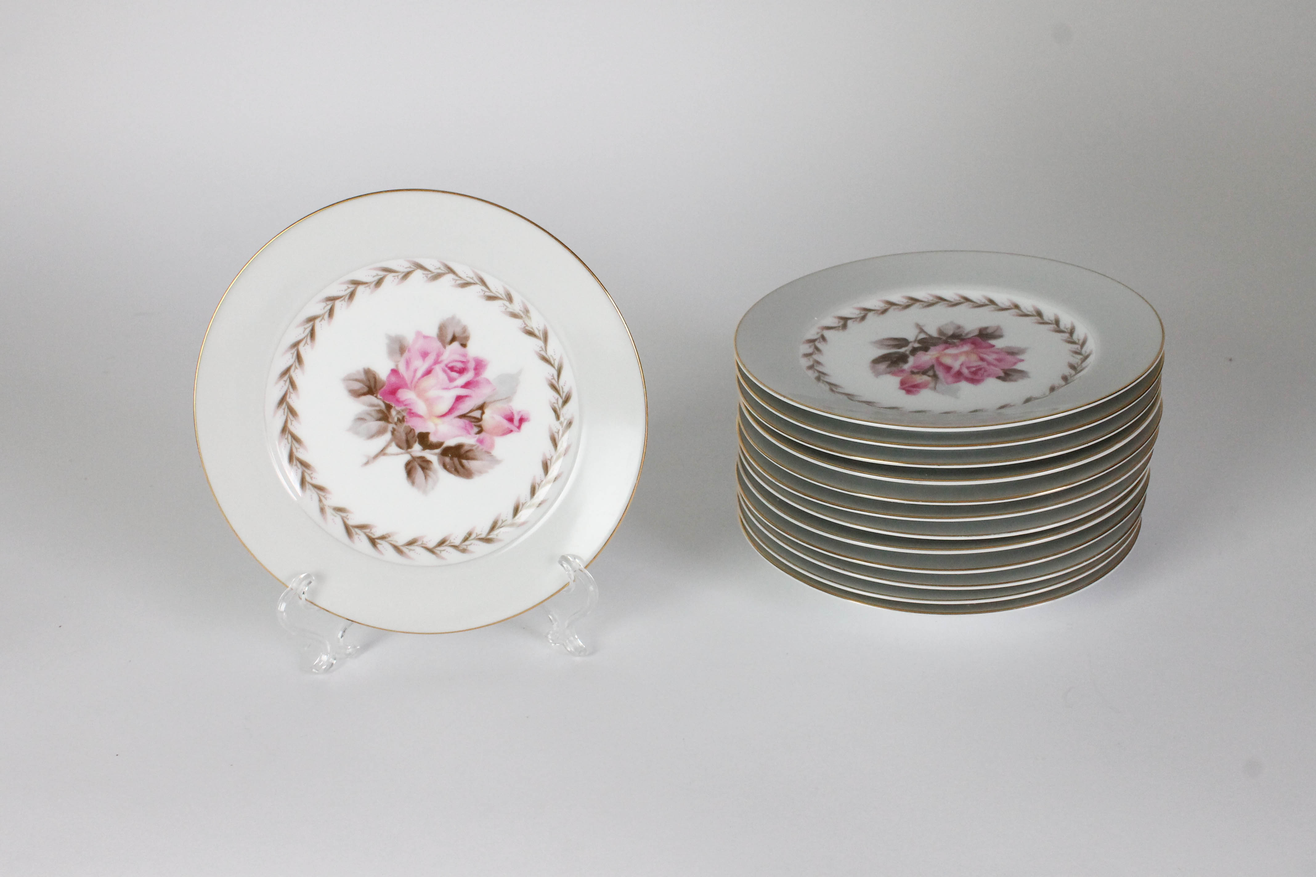 Noritake China Set in "Rosemont" Pattern