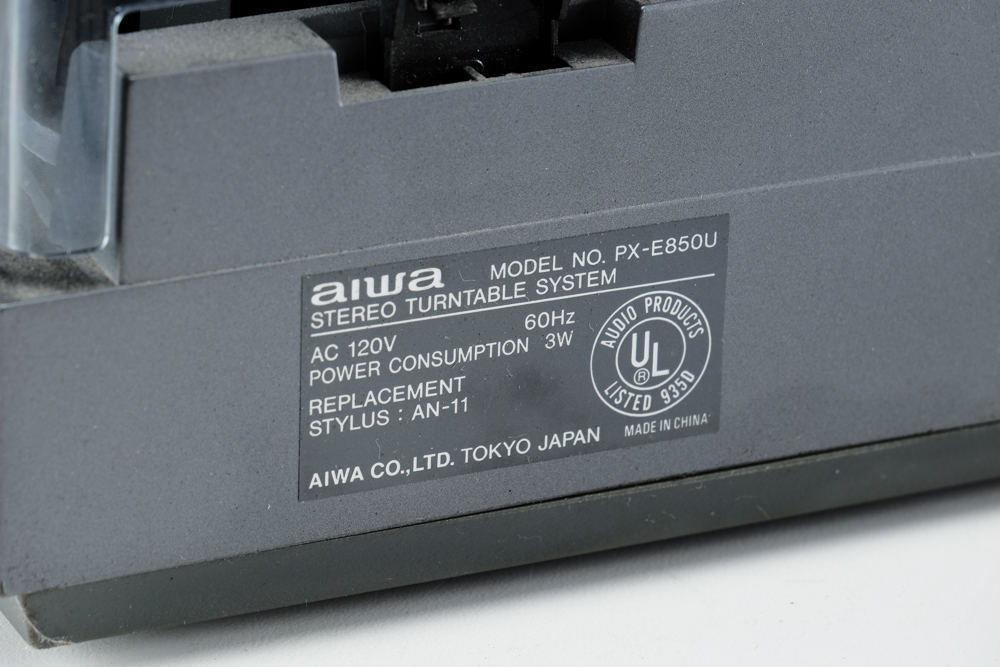 Aiwa Stereo Full Automatic Turntable System PX-E850
