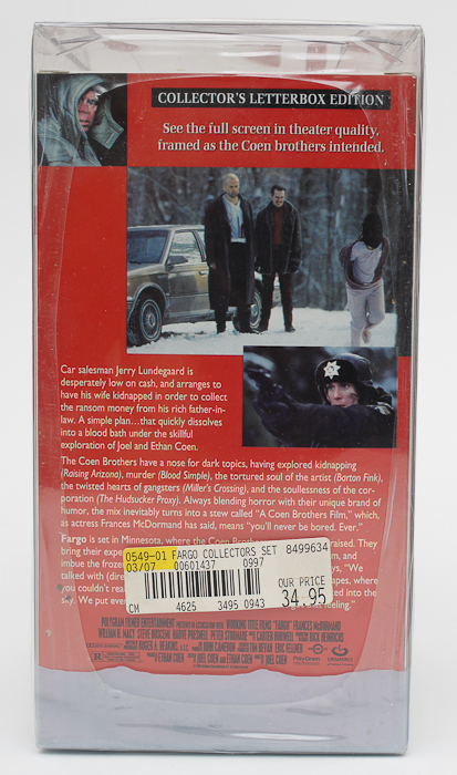 Pair of "Fargo" Collectible Snow Globes and VHSs