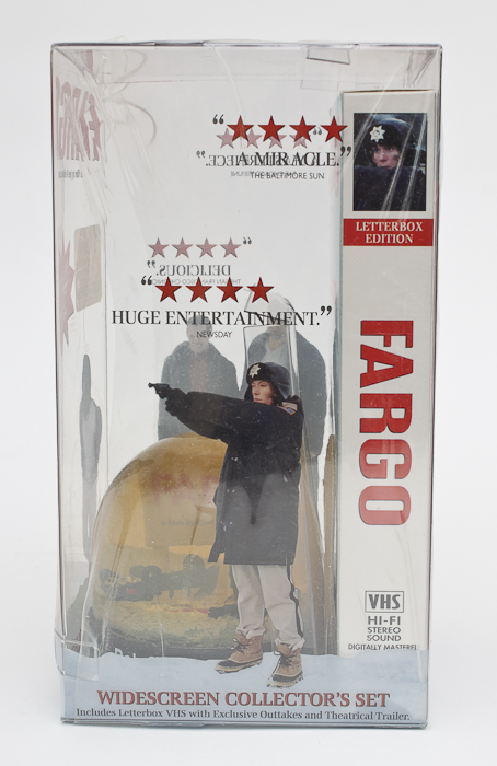 Pair of "Fargo" Collectible Snow Globes and VHSs
