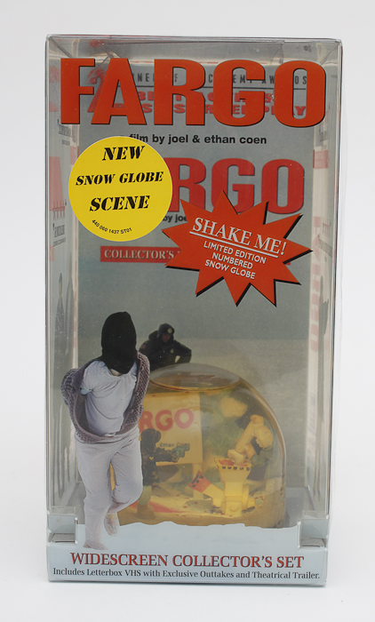 Pair of "Fargo" Collectible Snow Globes and VHSs
