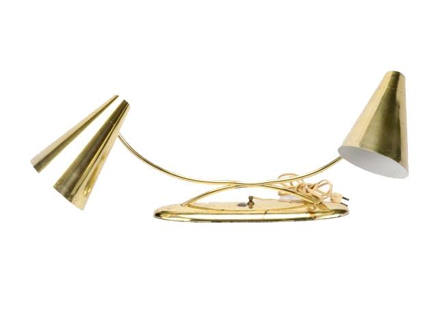 Double Arm Brass Desk Lamp