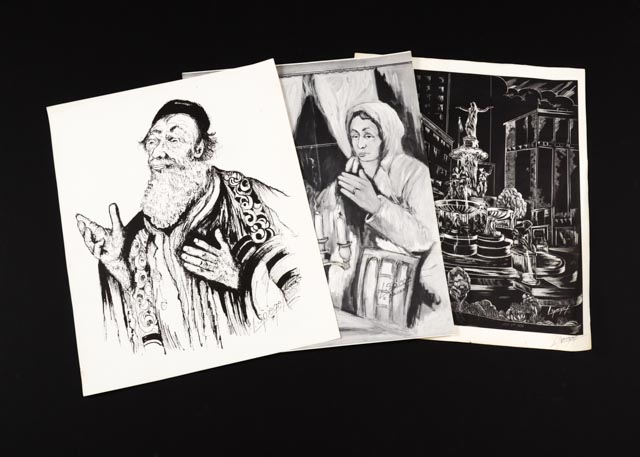 Three Louis Spiegel Lithograph Prints