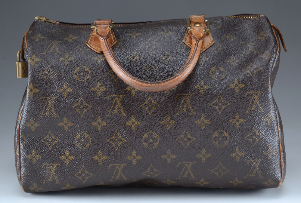 Louis Vuitton Signature Monogram Coated Canvas Speedy 30 Handbag