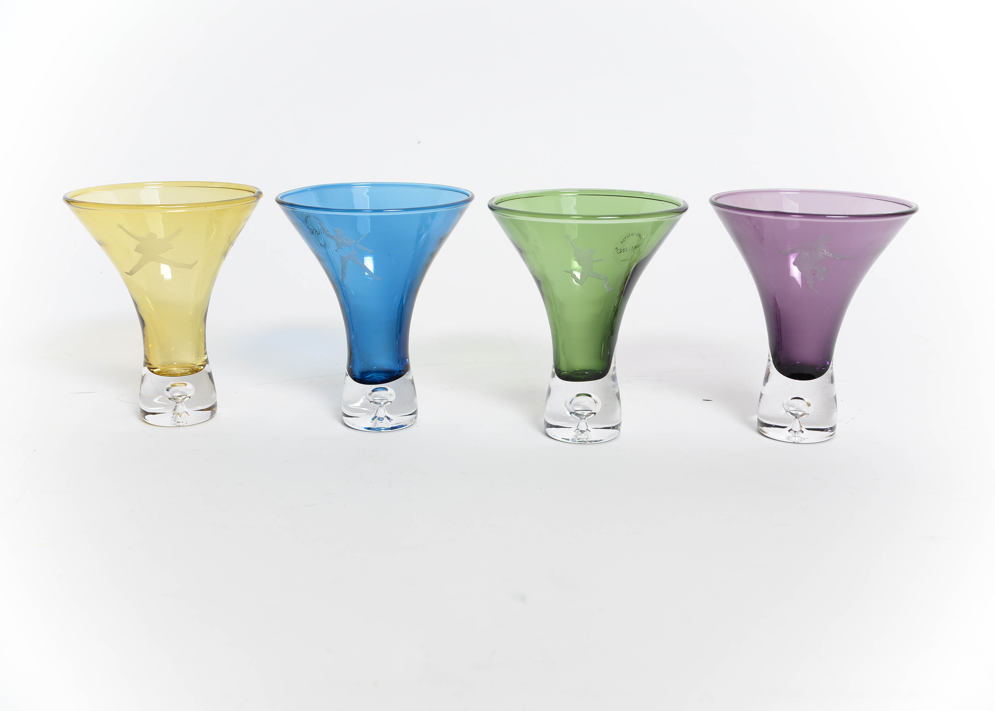 Four Lead-Free Artland Martini Glasses