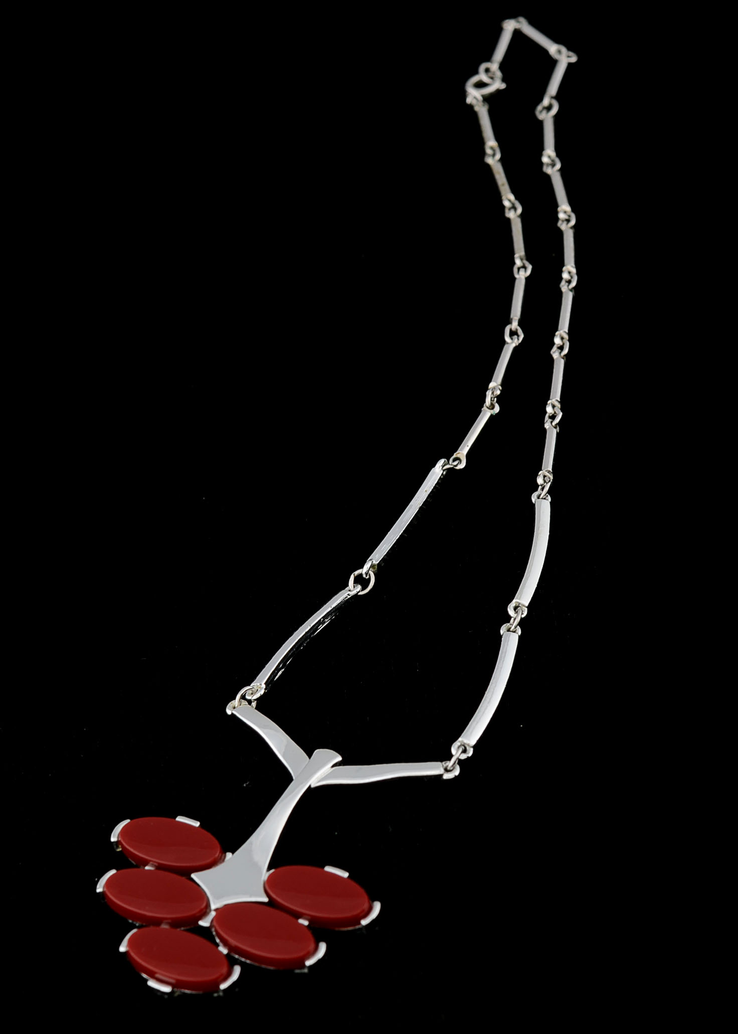 1960s Vintage Sarah Coventry Modernist Necklace and Ring