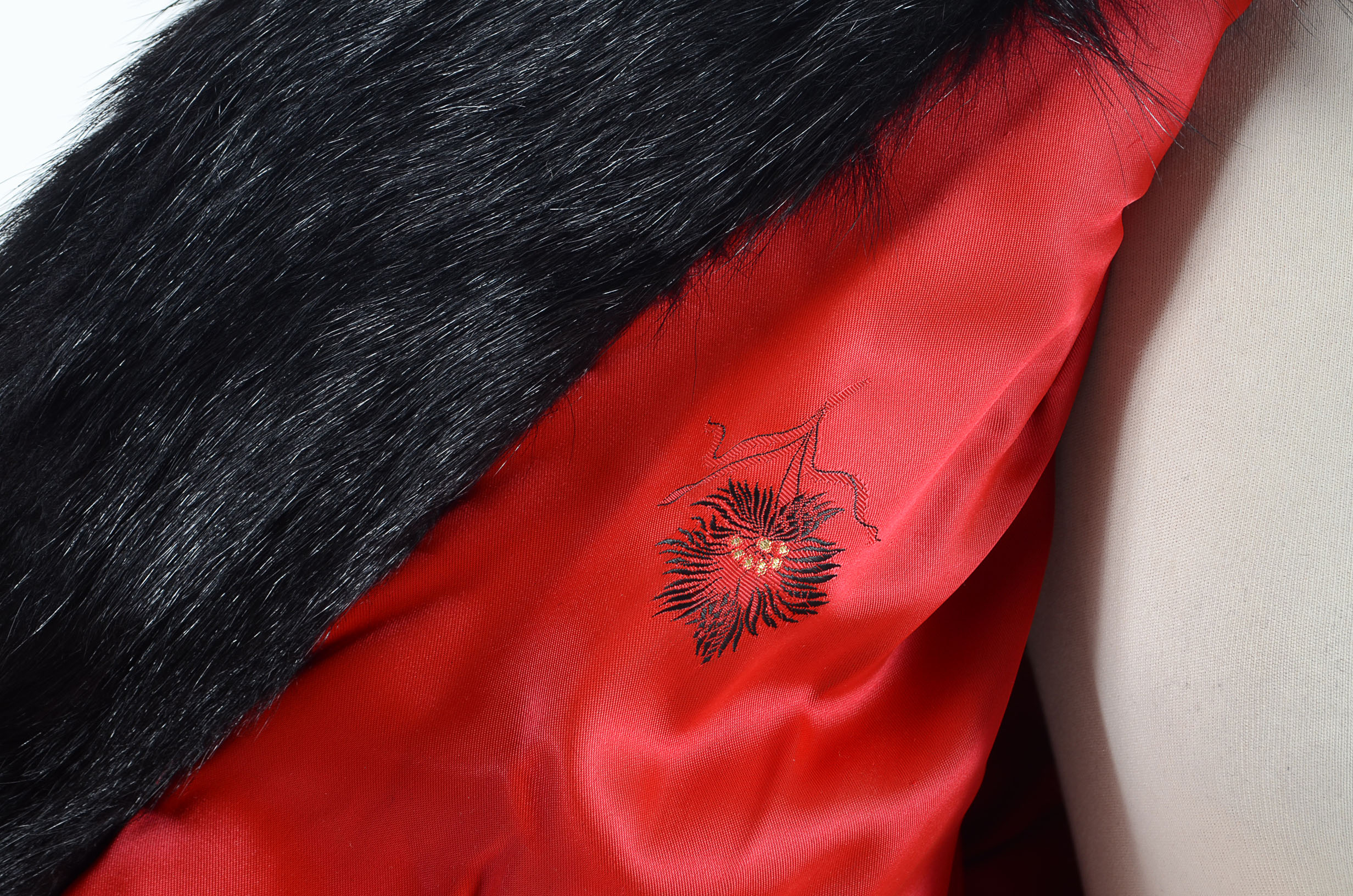 1950s Vintage Black Bear Fur Coat