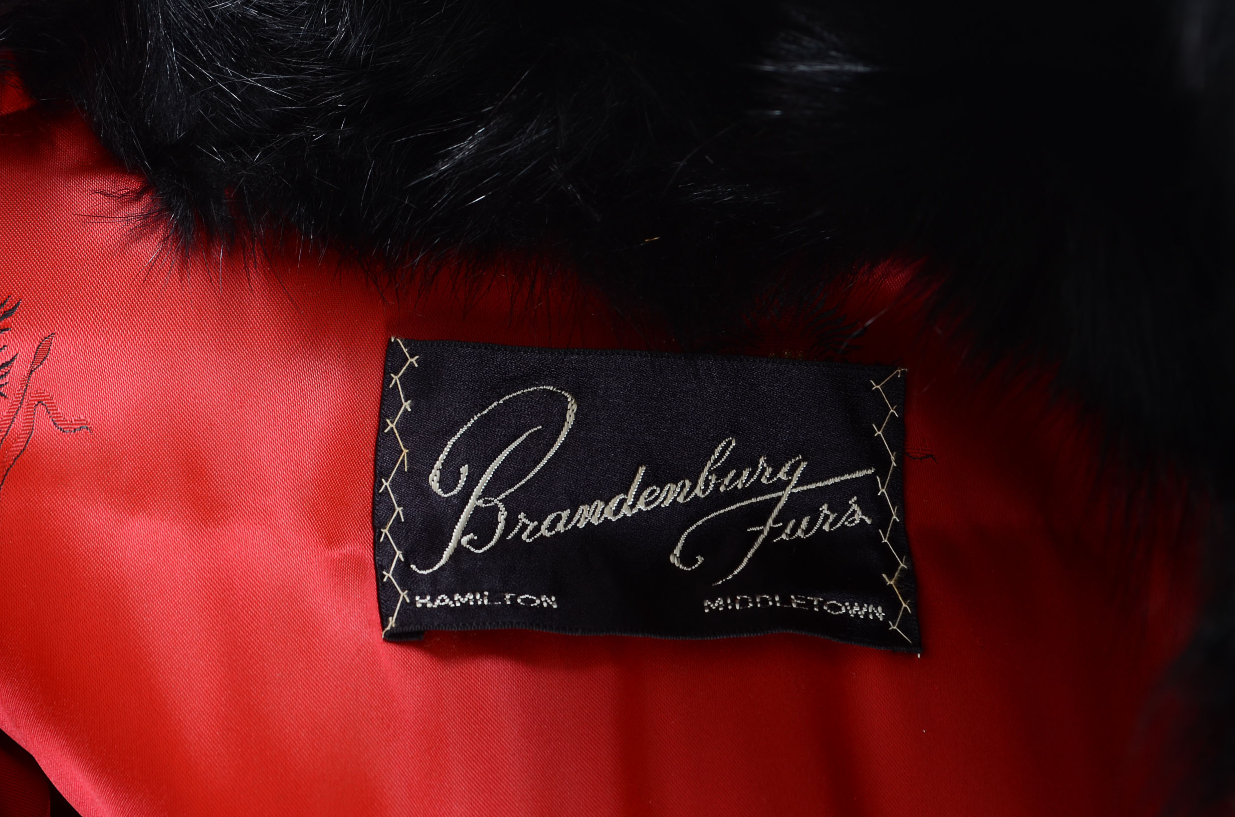 1950s Vintage Black Bear Fur Coat