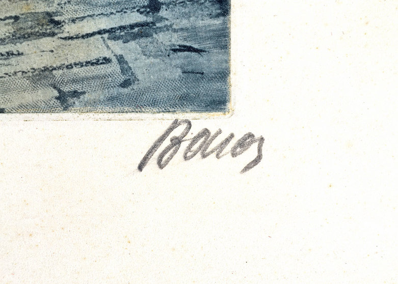 Vintage Hand Colored Etchings by Marcel Julien Baron