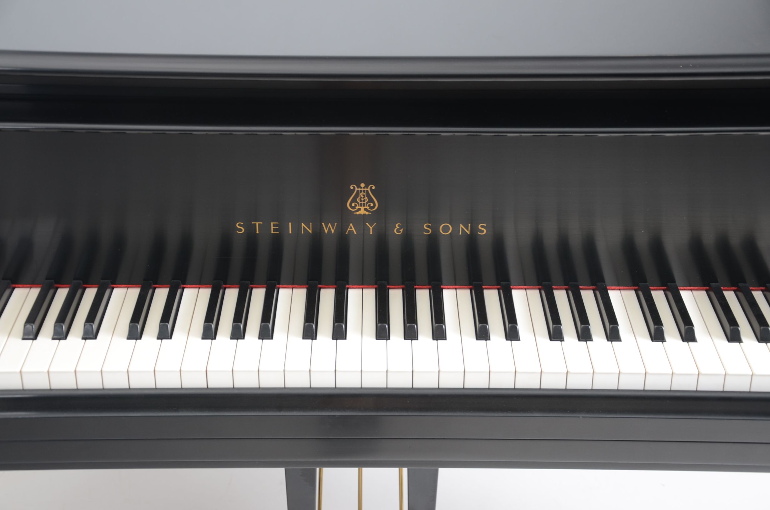Ebony Black Steinway Model M Grand Piano
