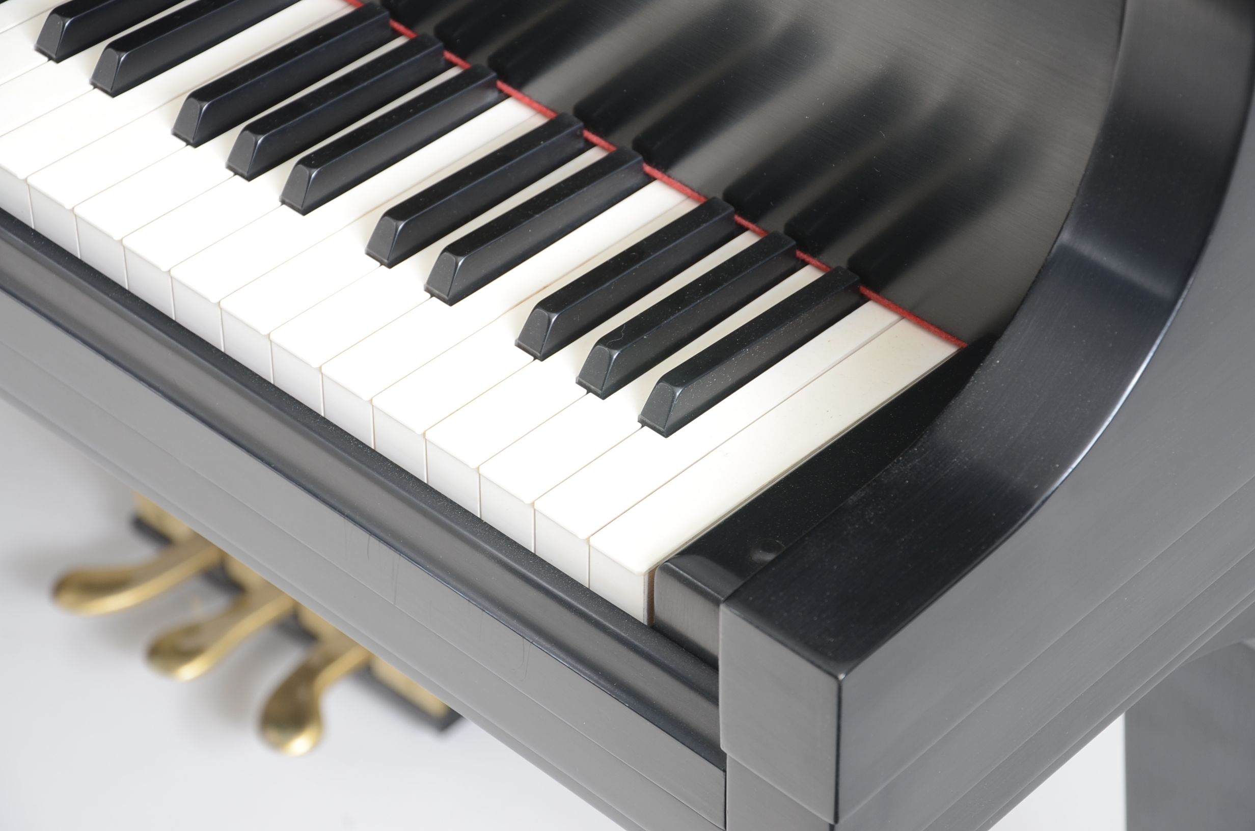 Ebony Black Steinway Model M Grand Piano