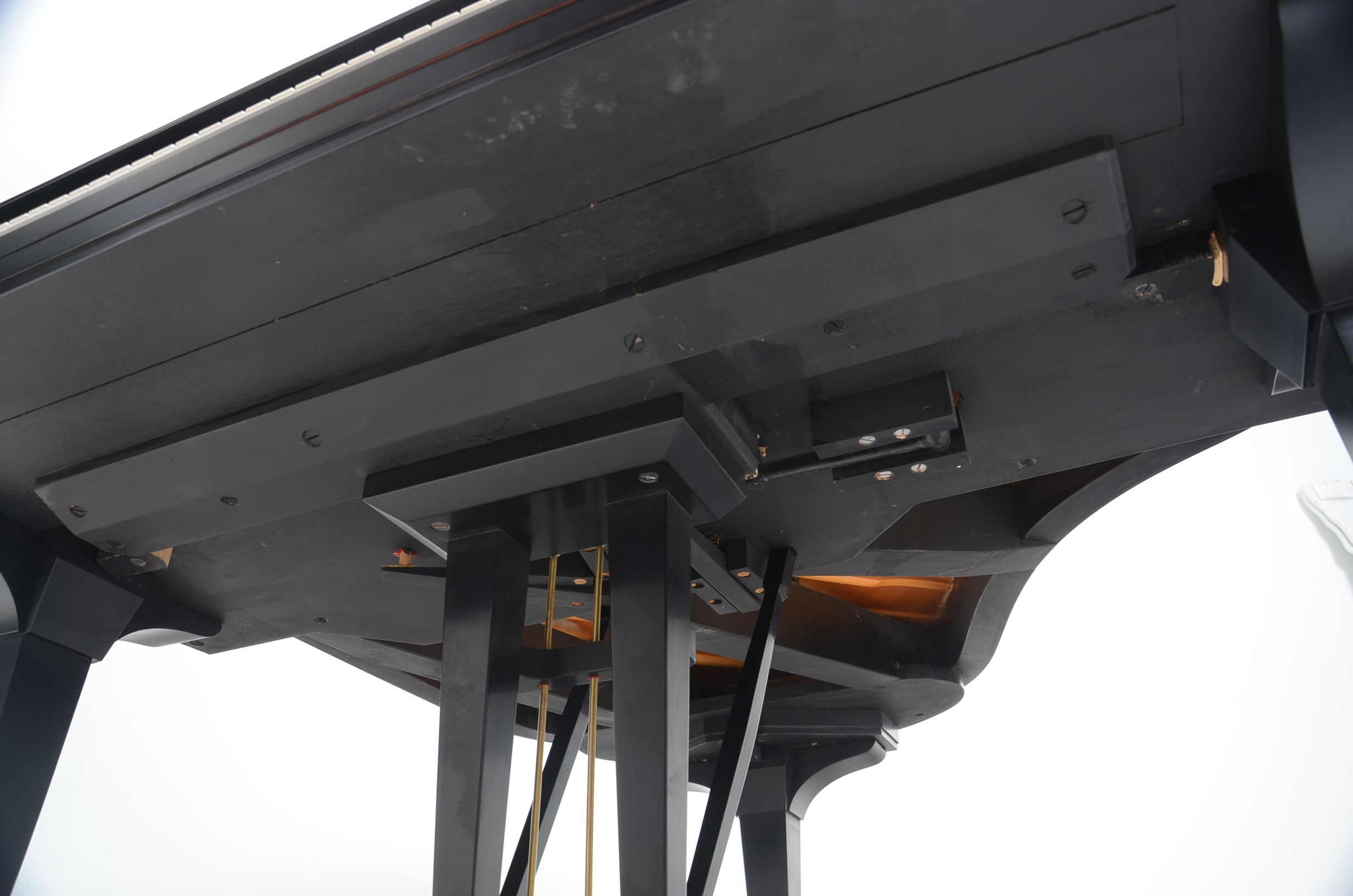 Ebony Black Steinway Model M Grand Piano