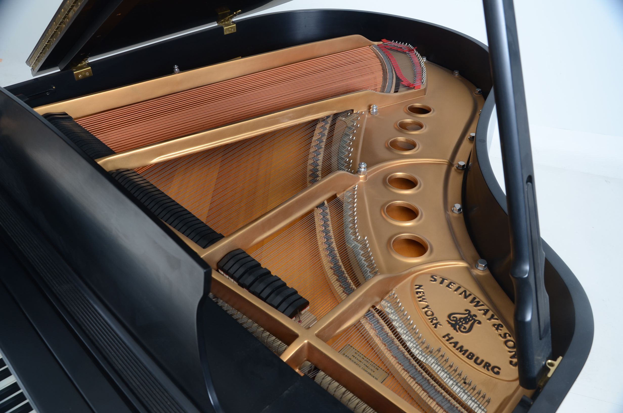 Ebony Black Steinway Model M Grand Piano