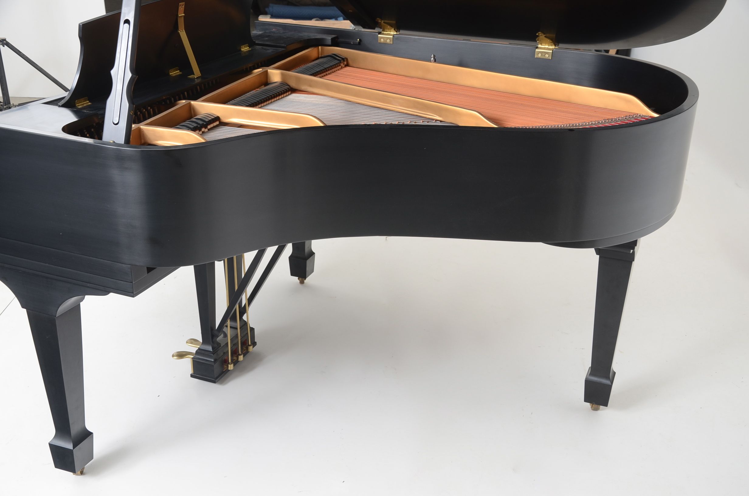 Ebony Black Steinway Model M Grand Piano