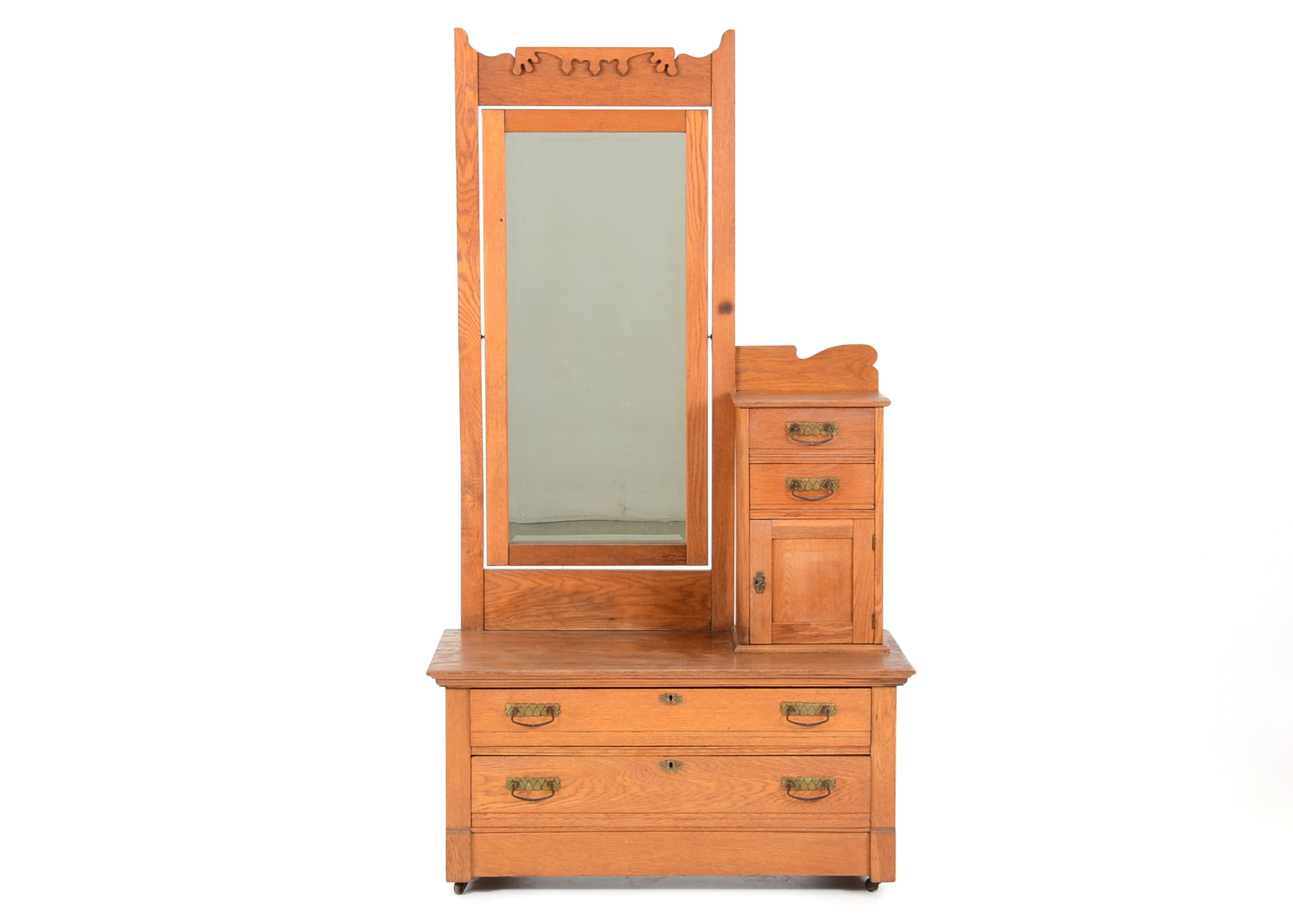 Vintage Oak Gentleman's Dresser