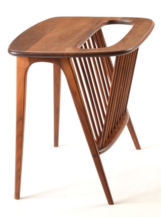 End Table With Magazine Holder