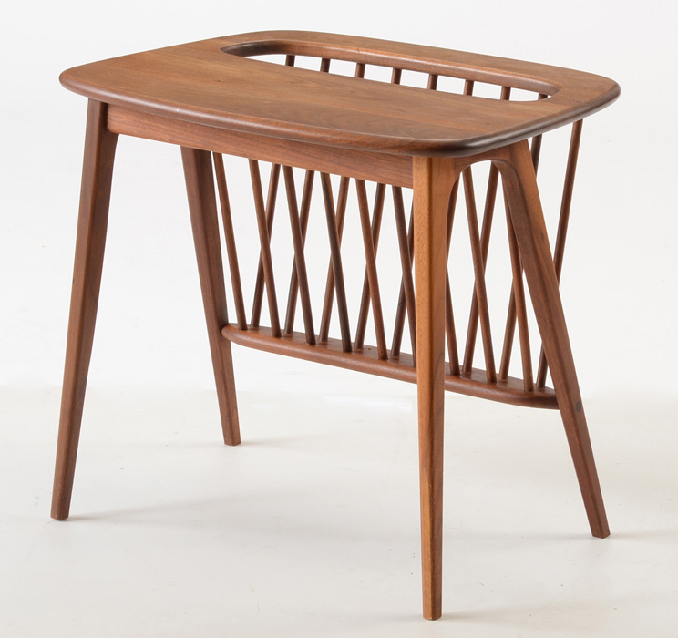 End Table With Magazine Holder