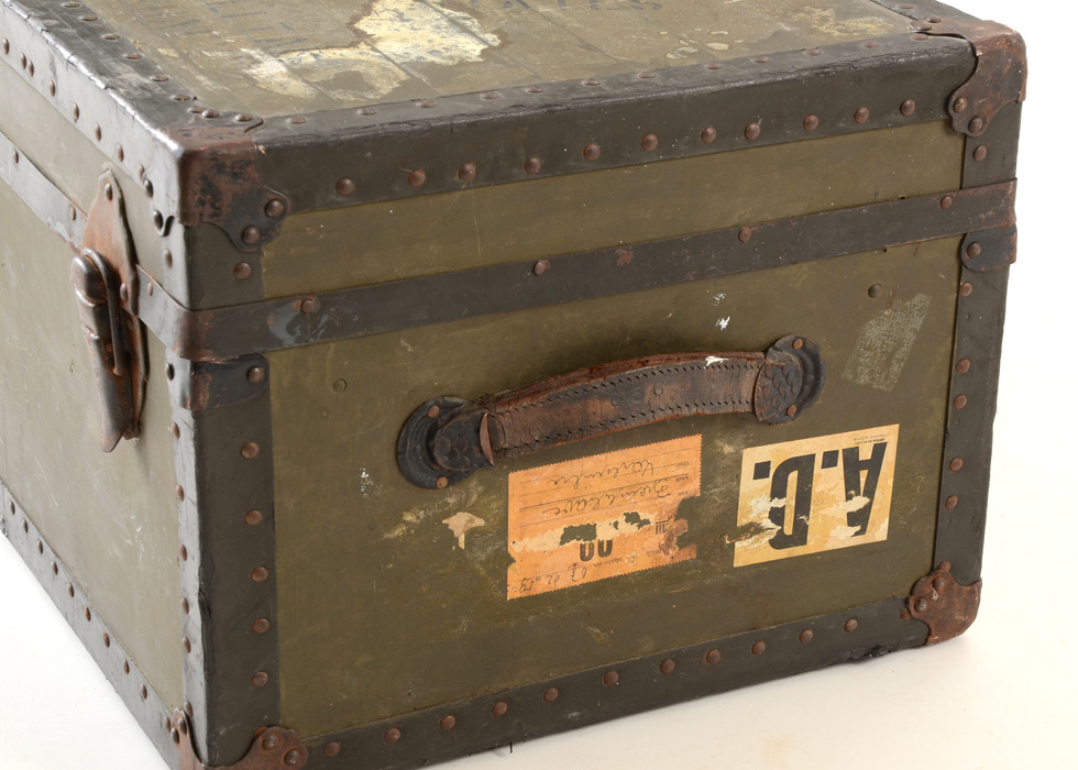 WWII-Era Military Foot Locker