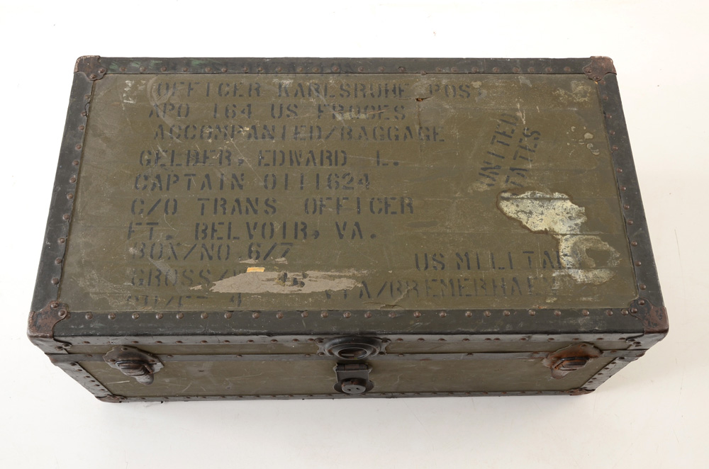 WWII-Era Military Foot Locker