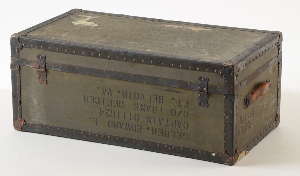 WWII-Era Military Foot Locker