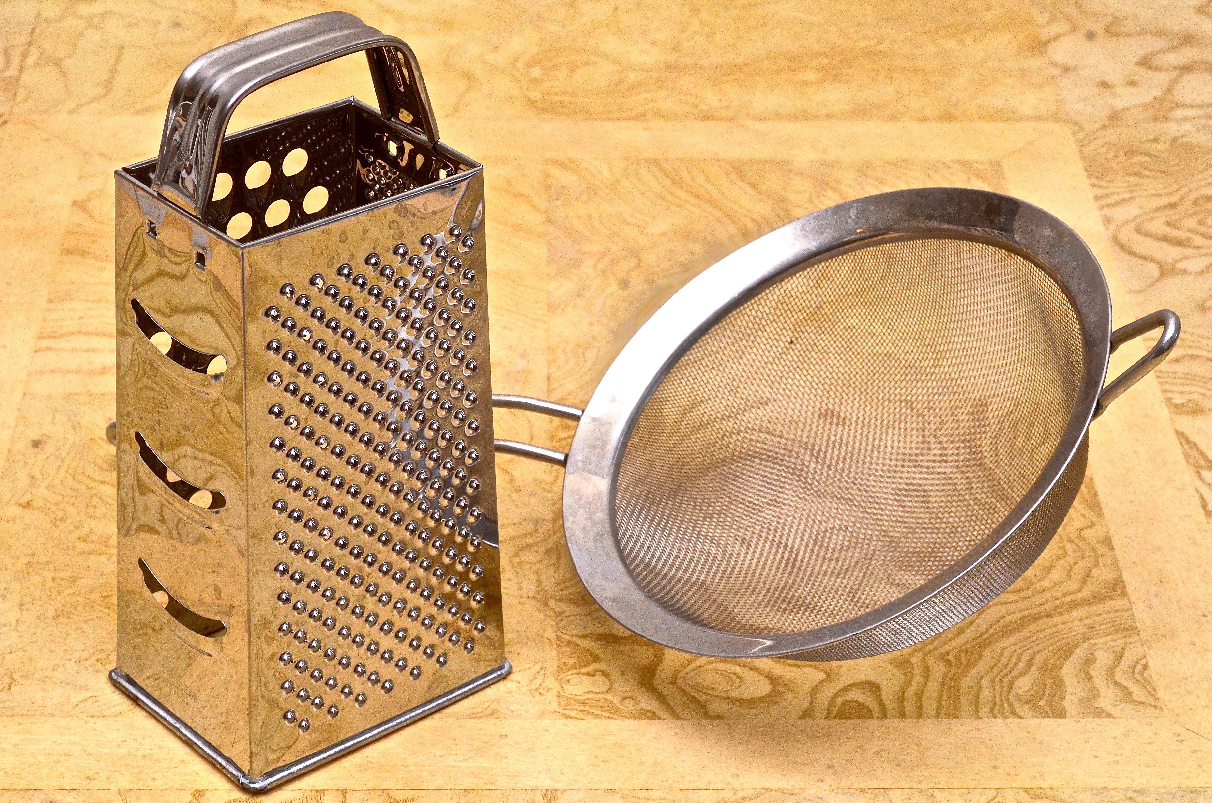 Vintage Collapsible Basket and Collection of Kitchen Essentials