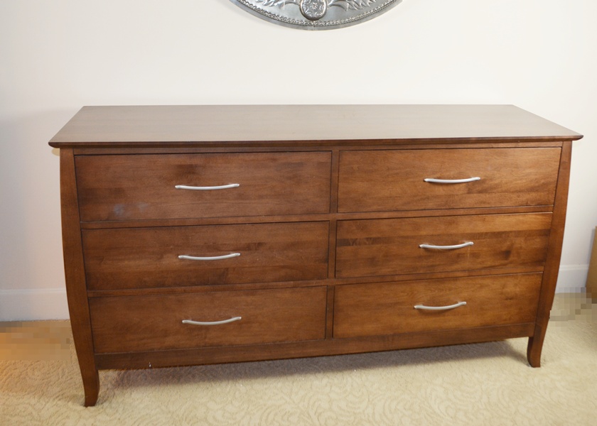 Baronet of Canada Maple Six Drawer Dresser