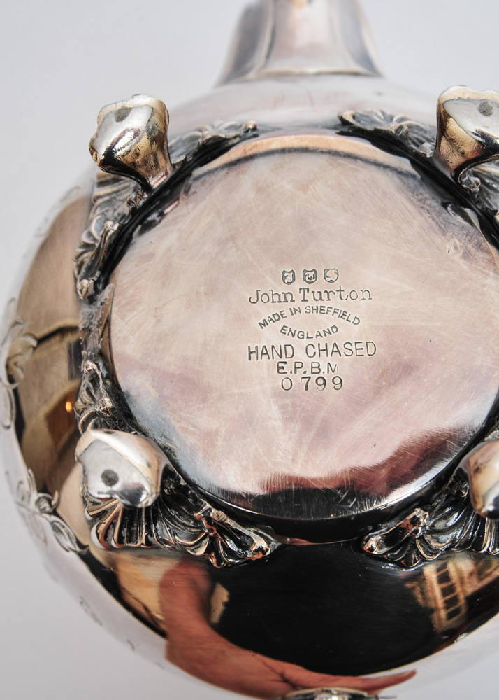 Antique John Turton Silver Plate Coffee Service