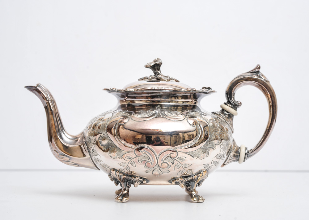 Antique John Turton Silver Plate Coffee Service