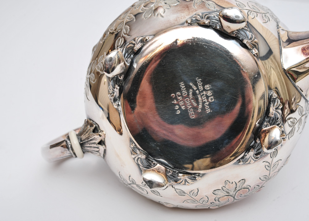 Antique John Turton Silver Plate Coffee Service