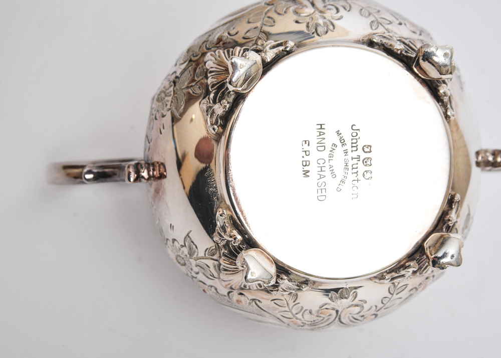 Antique John Turton Silver Plate Coffee Service