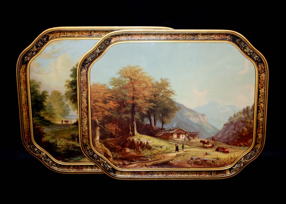 Pair of Vintage European Countryside Prints