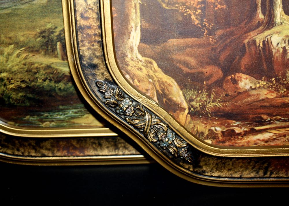 Pair of Vintage European Countryside Prints