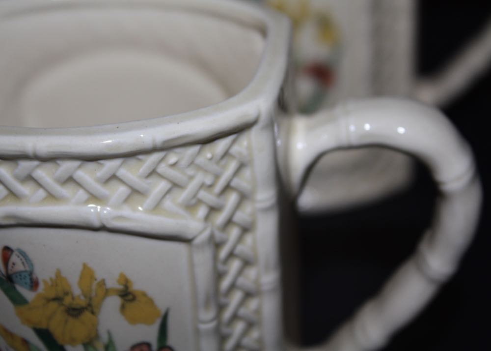 Vintage Enesco Butterfly Garden Trellis Pieces