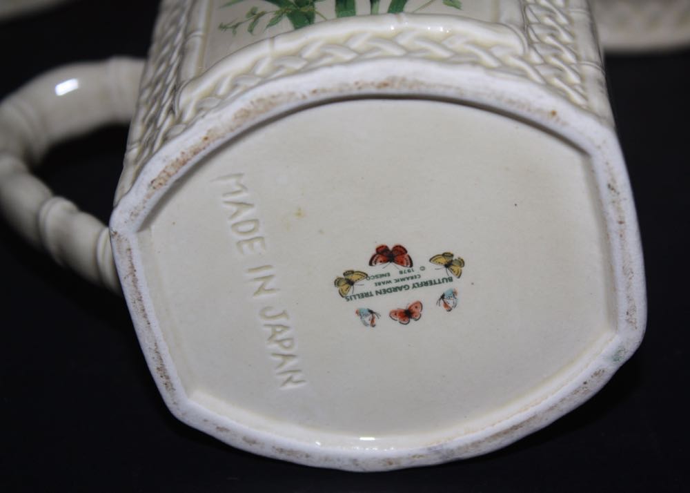 Vintage Enesco Butterfly Garden Trellis Pieces