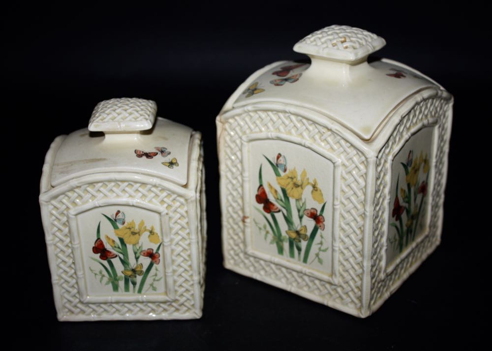 Vintage Enesco Butterfly Garden Trellis Pieces