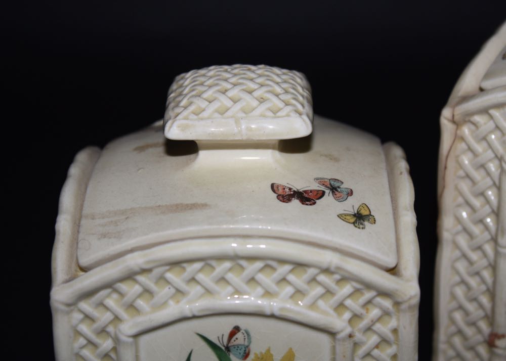 Vintage Enesco Butterfly Garden Trellis Pieces