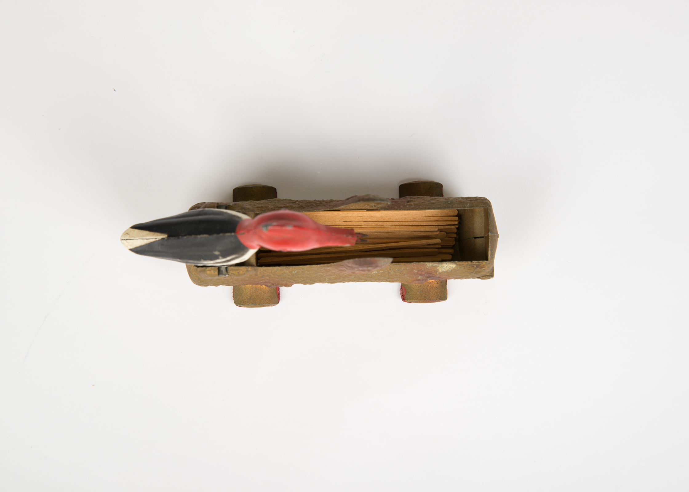 Vintage Woodpecker Toothpick Holder