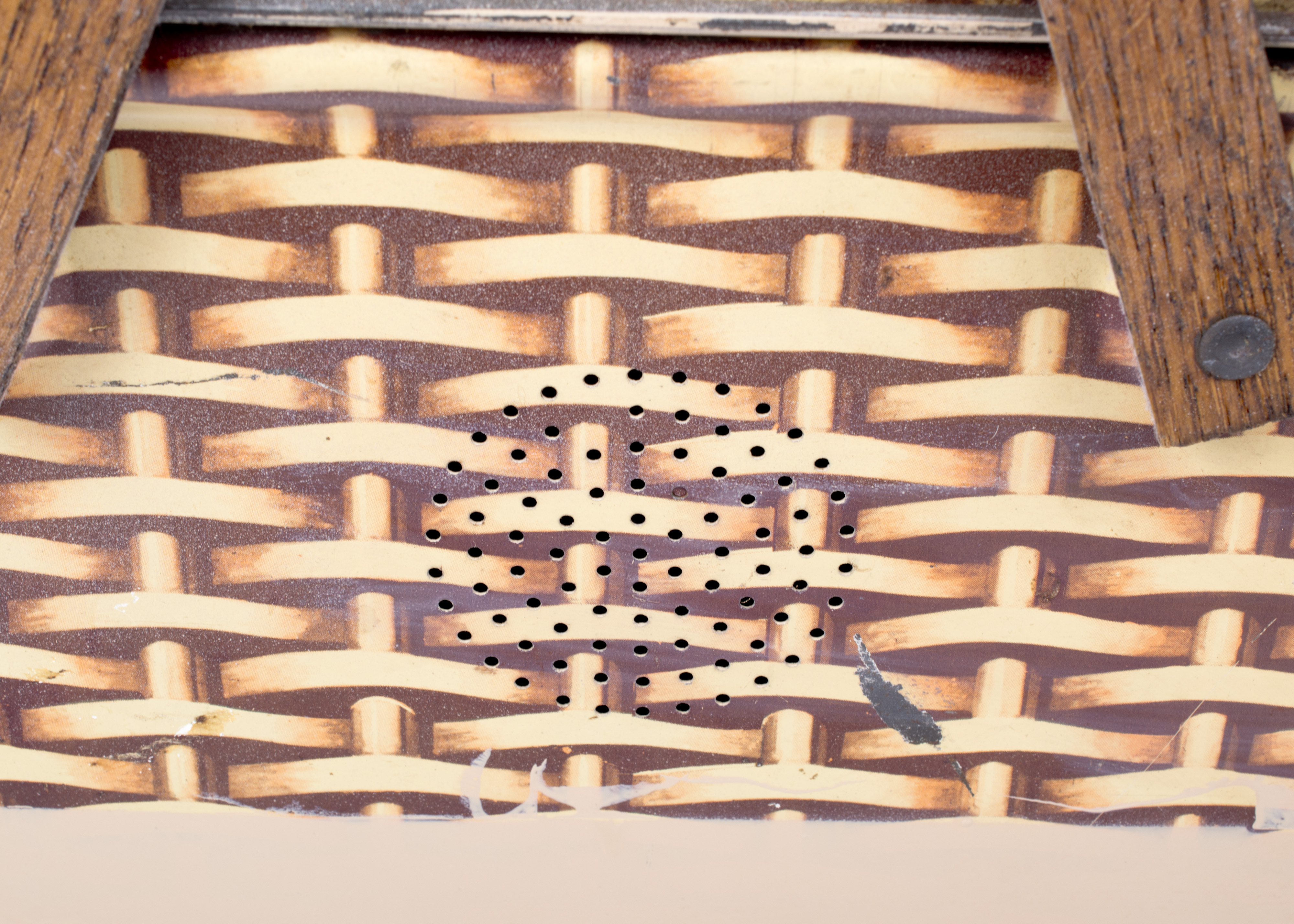 Vintage Sportster Tin Carrier with Tin Basket