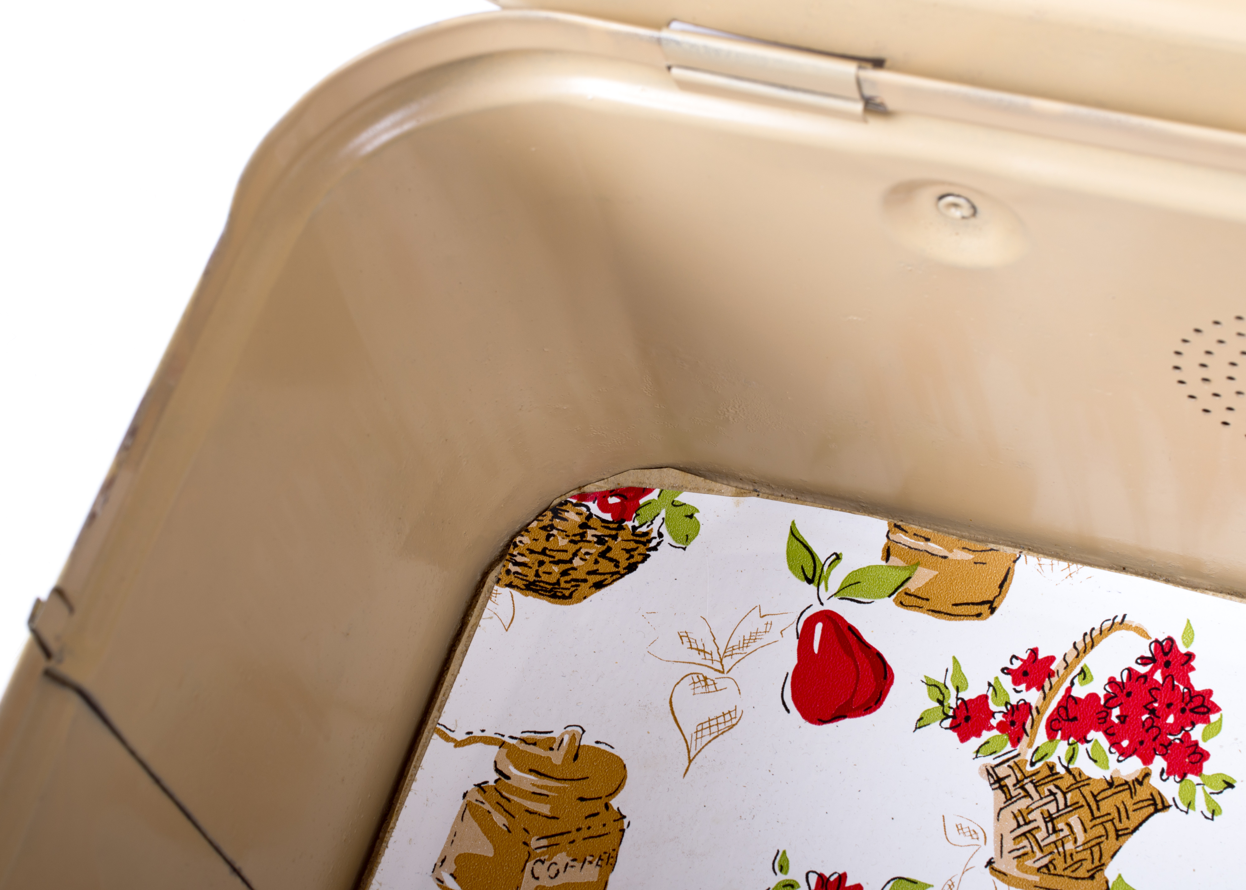 Vintage Sportster Tin Carrier with Tin Basket