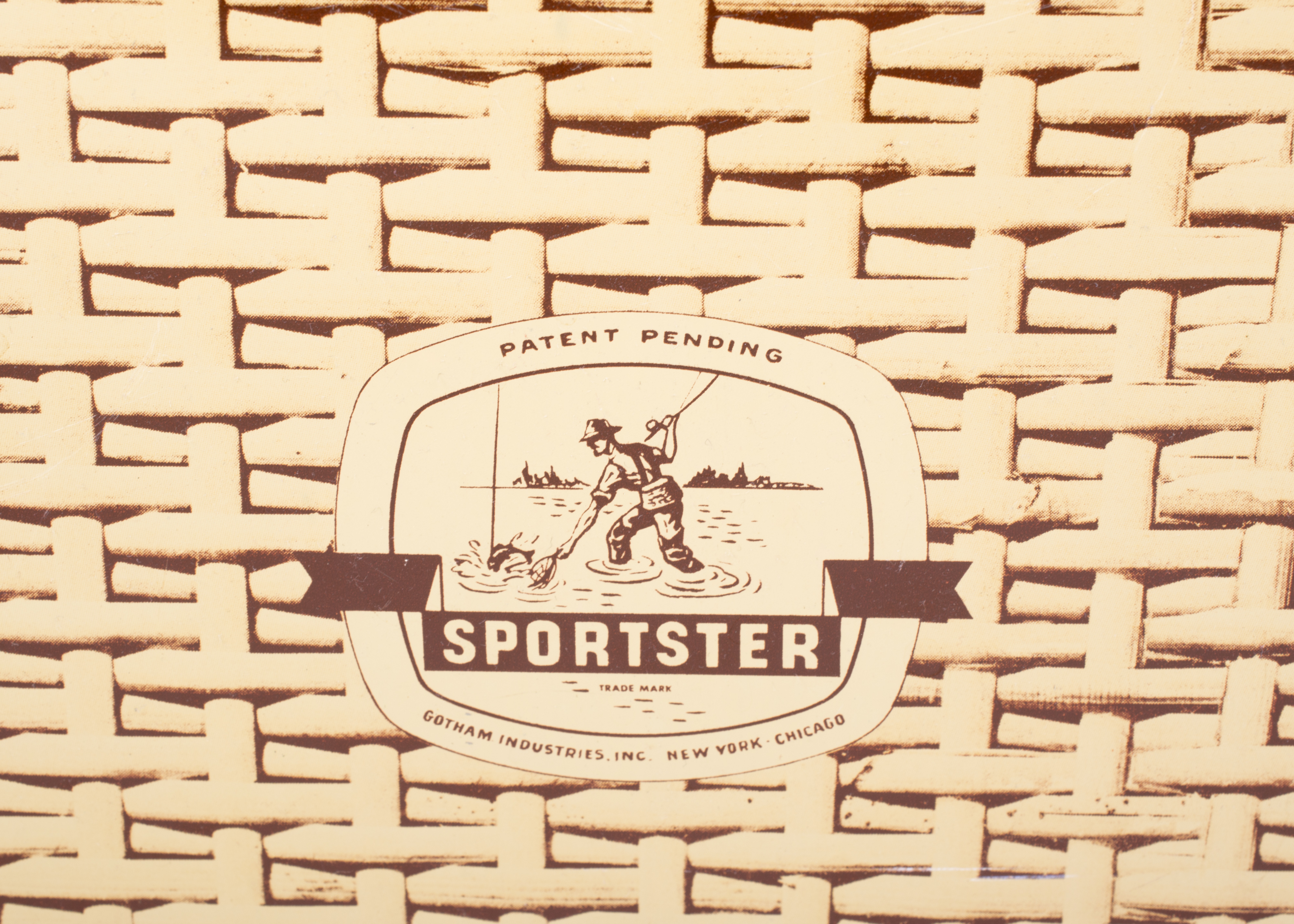 Vintage Sportster Tin Carrier with Tin Basket