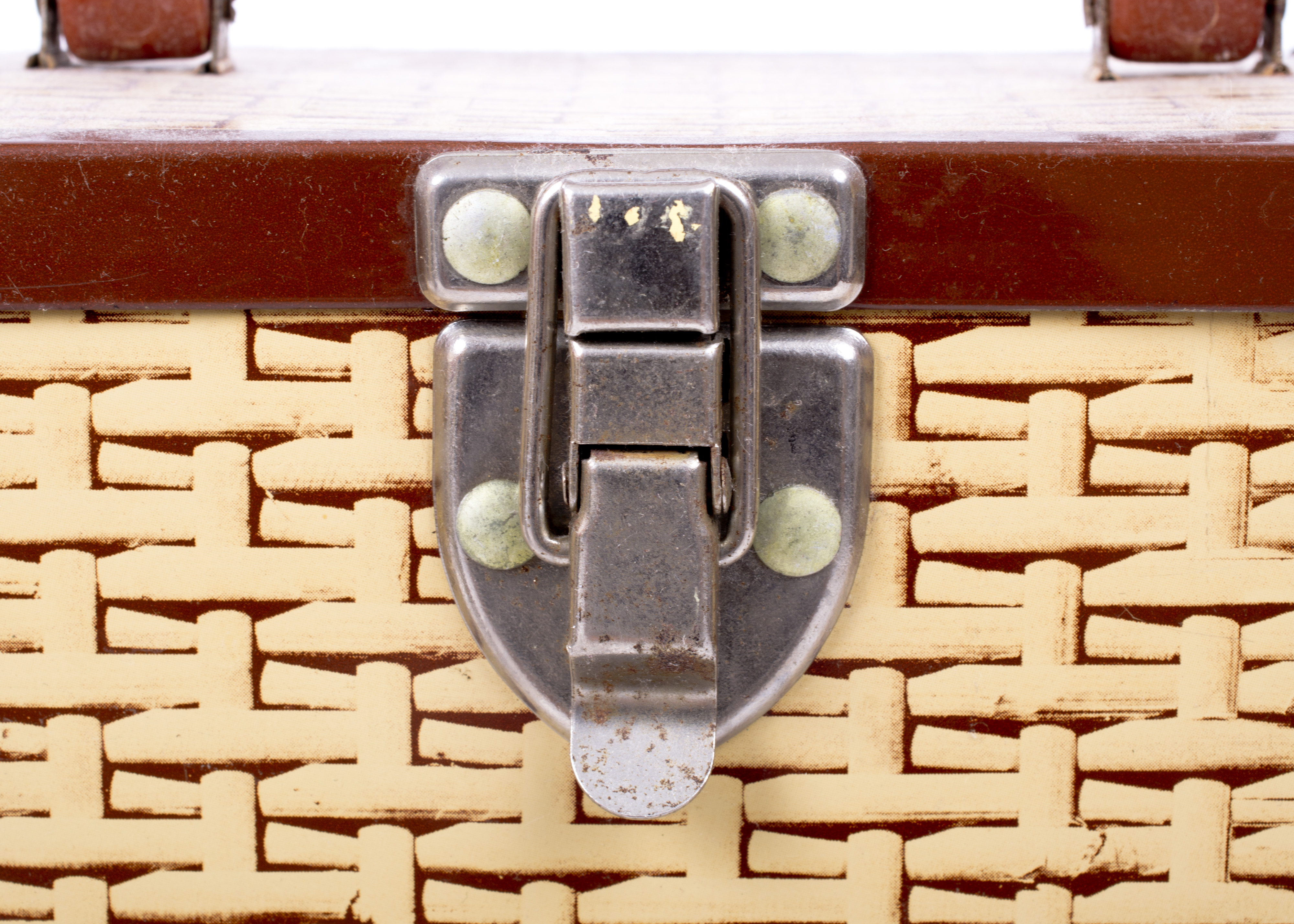 Vintage Sportster Tin Carrier with Tin Basket