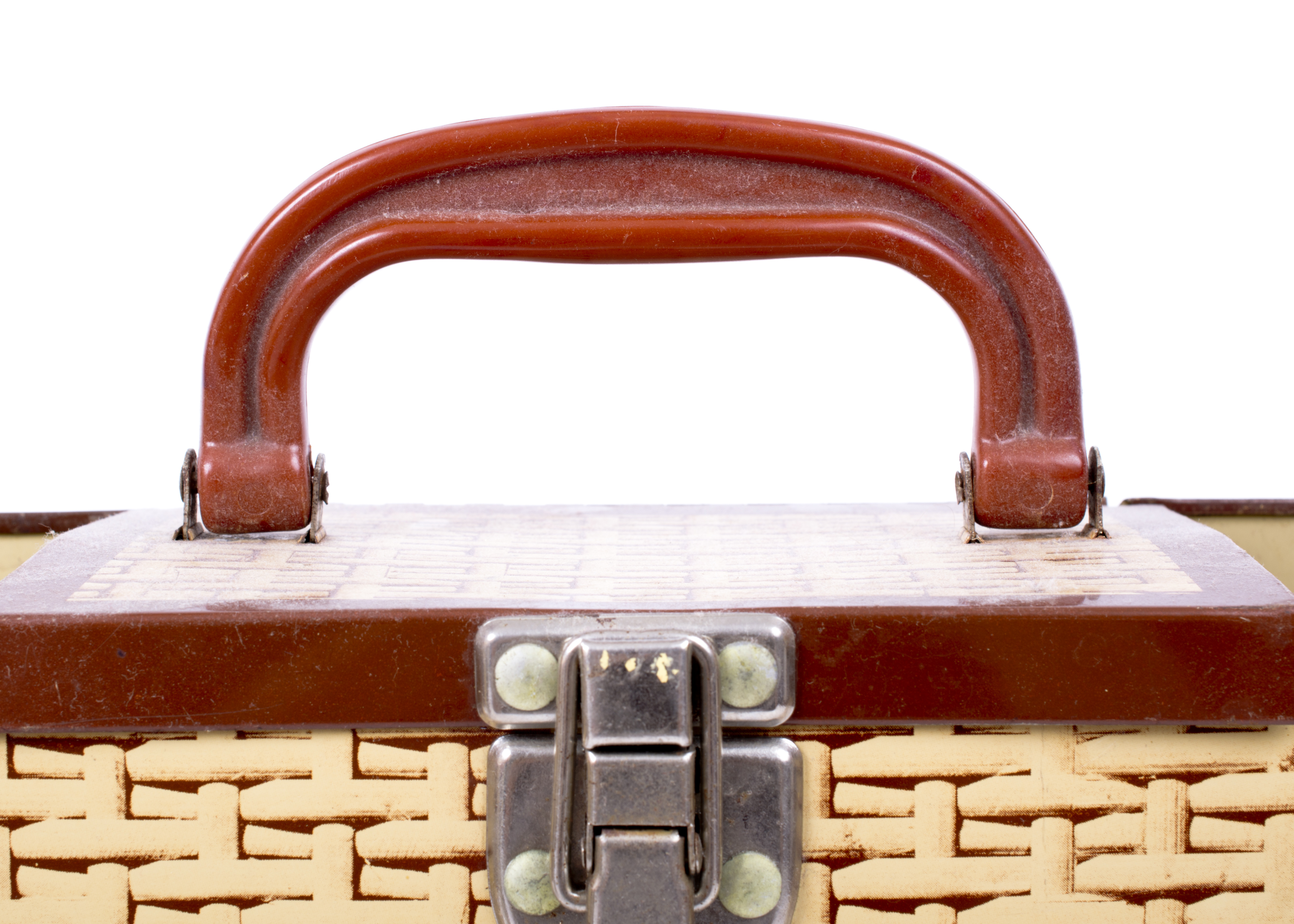 Vintage Sportster Tin Carrier with Tin Basket