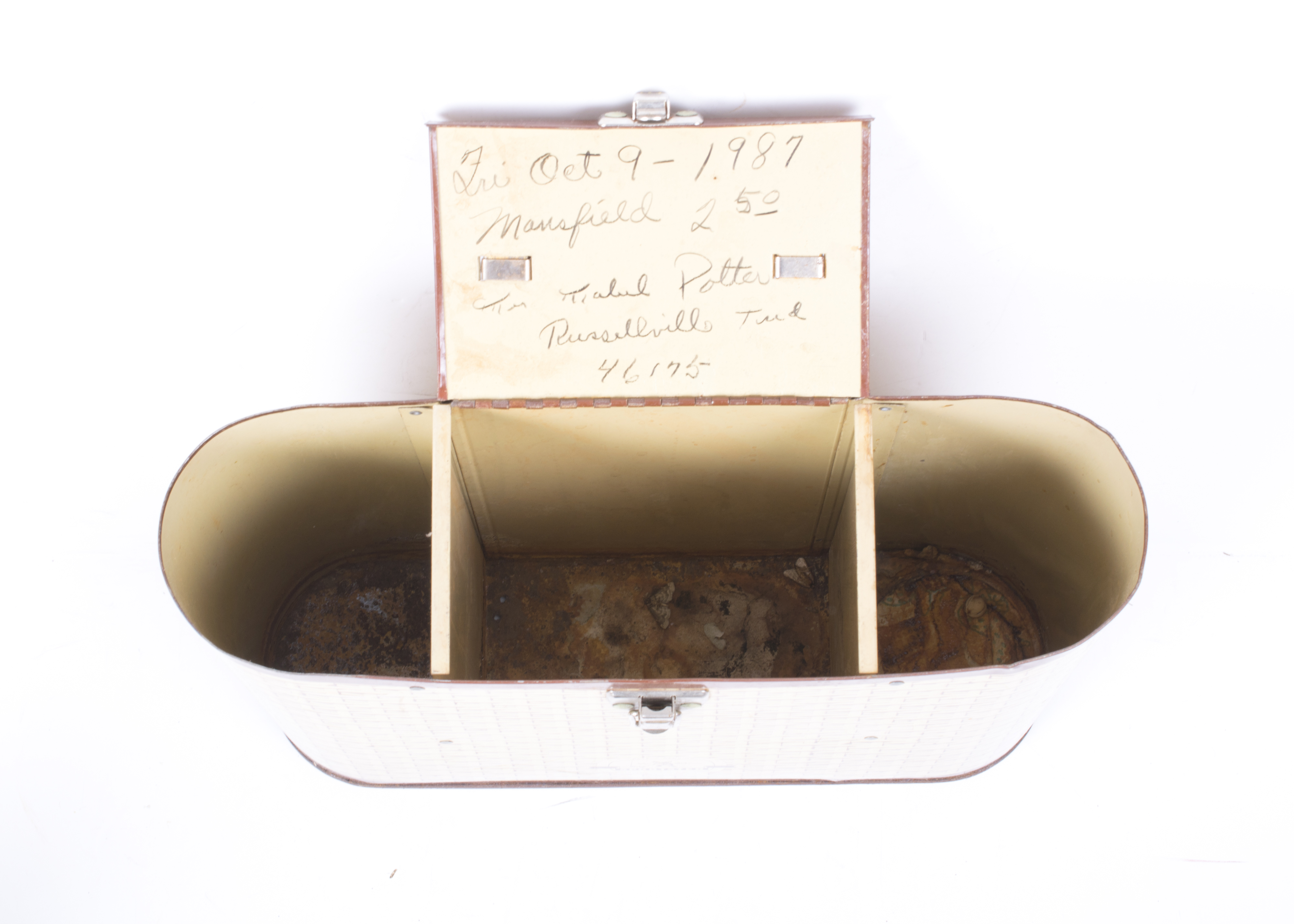 Vintage Sportster Tin Carrier with Tin Basket