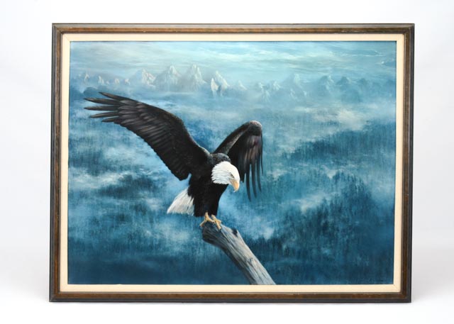 Oil on Canvas Bald Eagle by Doug Lehnhardt