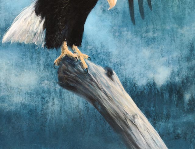 Oil on Canvas Bald Eagle by Doug Lehnhardt