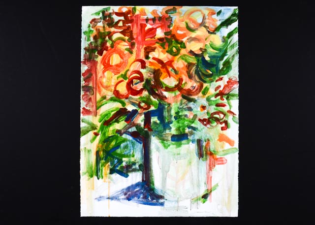 Original Jack Meanwell Abstract Oil on Paper Still Life